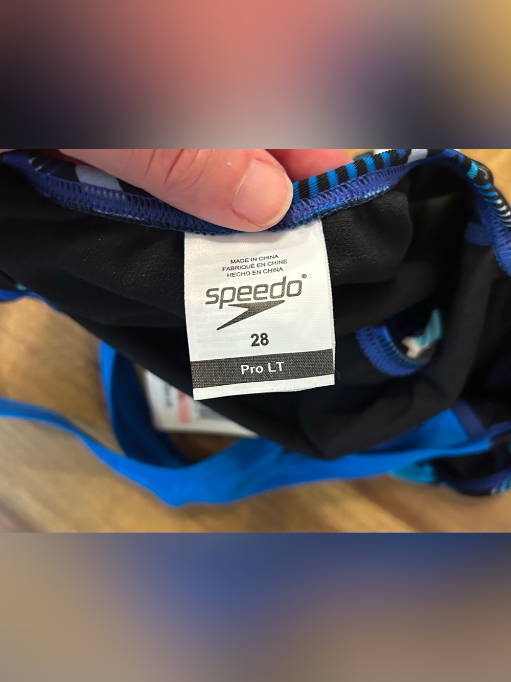 Speedo Youth Trippy Stripe Drop Back ProLT One Piece size 28 - Picture 4 of 6